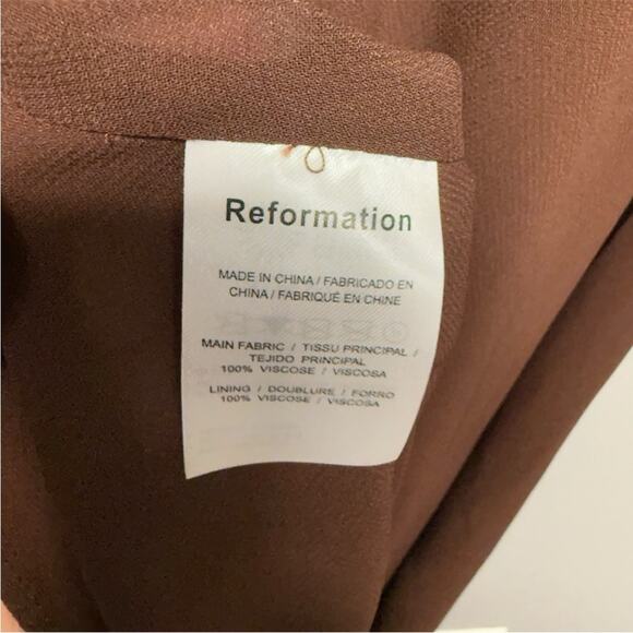 Reformation Skirt Brown - Picture 5 of 7